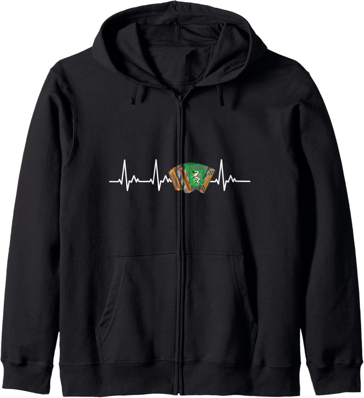 Steirische Harmonika Herzschlag Heartbeat Steiermark Kapuzenjacke