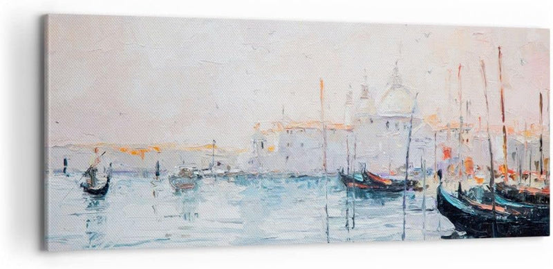 Panorama Bilder auf Leinwand 100x40cm Leinwandbild Venedig Basilika Gross Wanddeko Bild Schlafzimmer