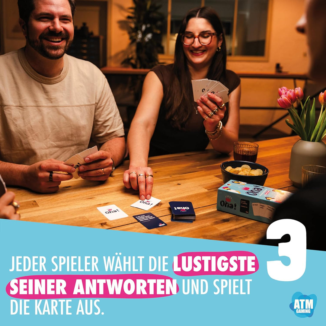 ATM Gaming OHA! Das Familienspiel - Gesellschaftsspiele - Fragen und Herausforderungen, um Deine Elt