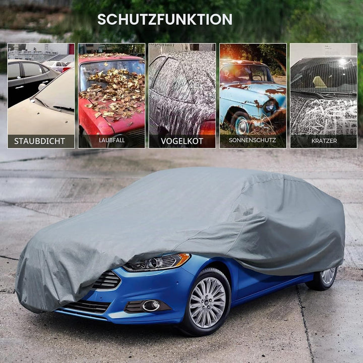 Leader Accessories 3-lagige atmungsaktive Vollgarage Autoplane leichte Ganzgarage Autoabdeckung für