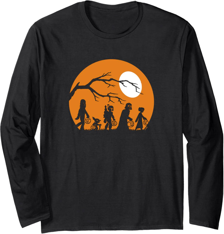 Star Wars Trick Or Treat Halloween Silhouette Langarmshirt