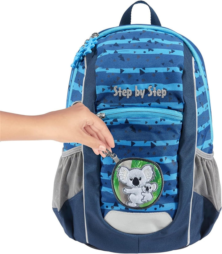 Step by Step Rucksack-Set KIGA Maxi „Koala Coco“, blau, separates Innenfach, ergonomischer Mini-Ruck