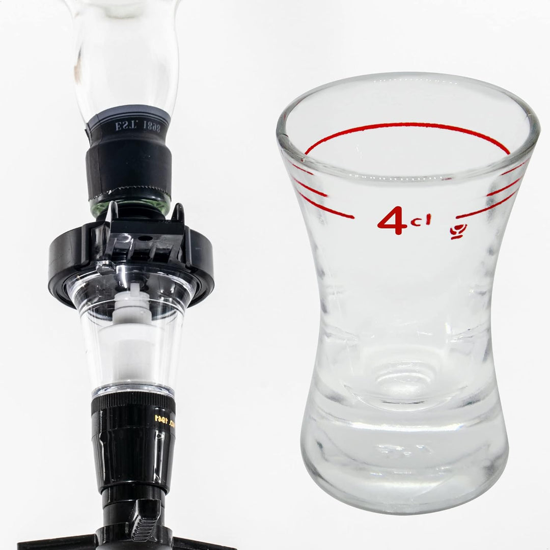 Dosierer Automat 4cl Getränkeportionierer Dosiergerät Ausgiesser Glas Schnapsausgiesser Portionierer