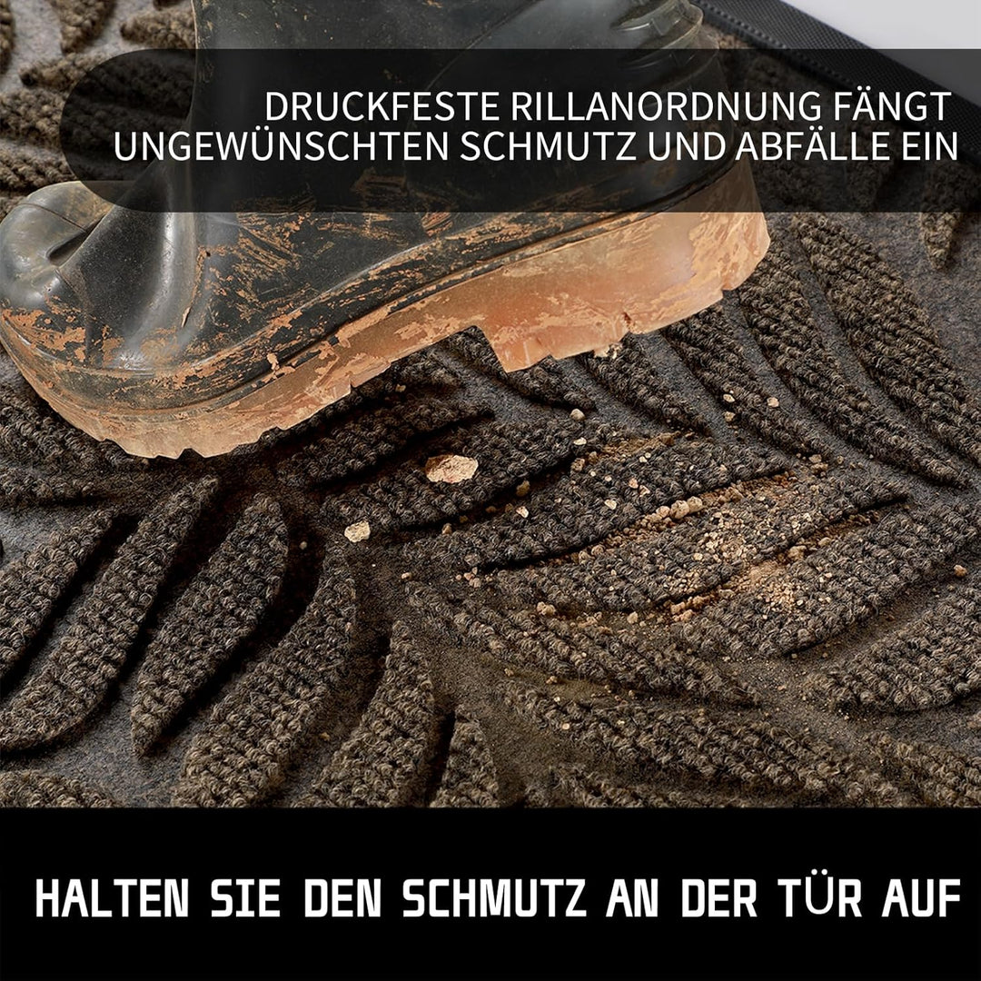 Yimobra Schmutzfangmatte waschbar, 75 x 43 cm, rutschfeste Sauberlaufmatte für draussen – Premium Fu