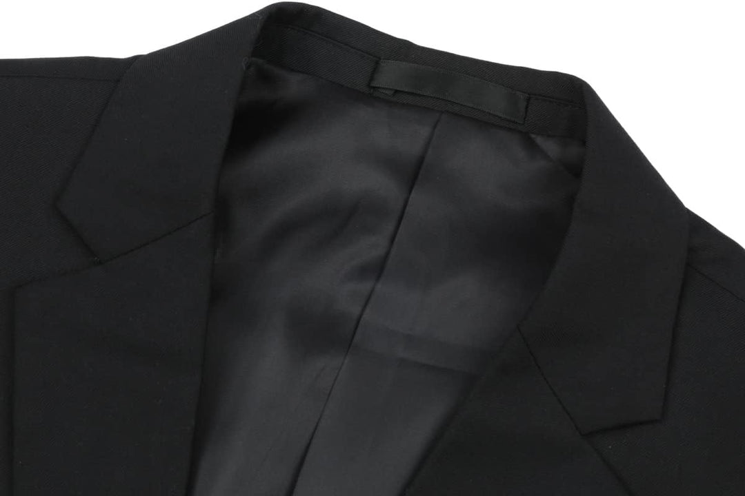 YOUTHUP Herren Sakko Slim Fit Anzugjacke für Business Hochzeit Eleganter 1 Knöpfen Blazer S Schwarz,