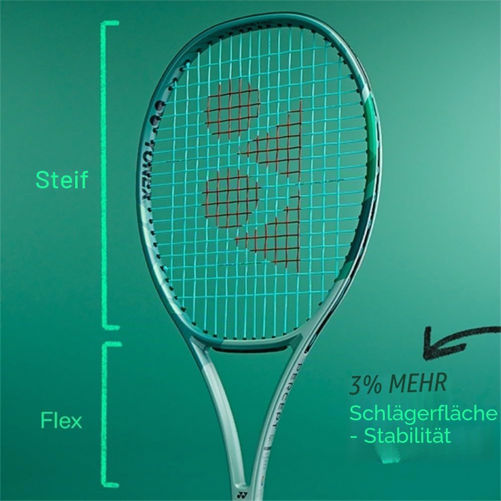 YONEX 23 Percept 100 (300 g) unbesaitet 300 g Tennisschläger Wettkampfschläger Hellgrün – Dunkelgrün