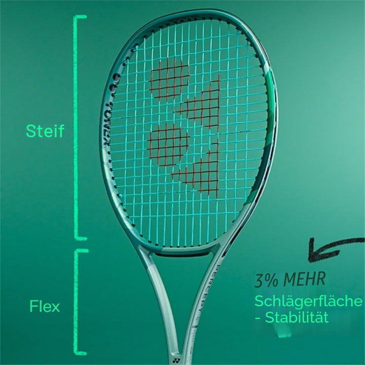 YONEX 23 Percept 100 (300 g) unbesaitet 300 g Tennisschläger Wettkampfschläger Hellgrün – Dunkelgrün