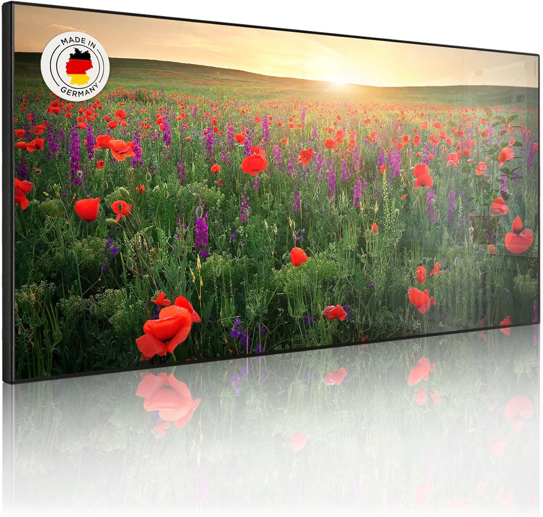 banjado Magnettafel schwarz 78 x 37cm / Magnetwand Metall/Magnetpinnwand als Memoboard/Pinnwand Magn