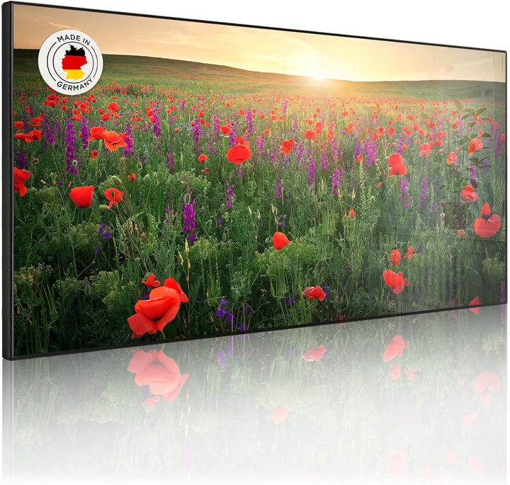 banjado Magnettafel schwarz 78 x 37cm / Magnetwand Metall/Magnetpinnwand als Memoboard/Pinnwand Magn