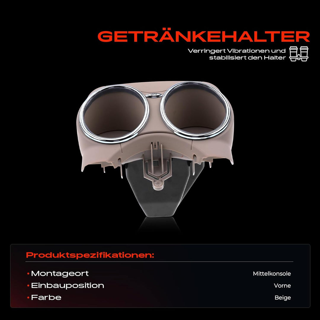 Frankberg Getränkehalter Becherhalter Cupholder Beige für CLS C219 CLS280 CLS320 CLS350 CLS500 CLS 5