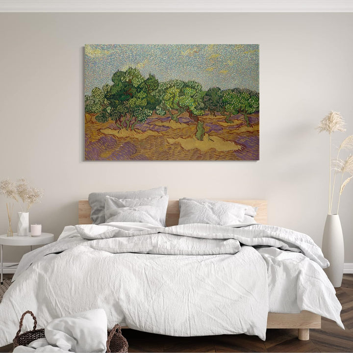 Printed Paintings Leinwand (80x60cm): Vincent Van Gogh - Oliven-Bäume II 80x60 cm, 80x60 cm