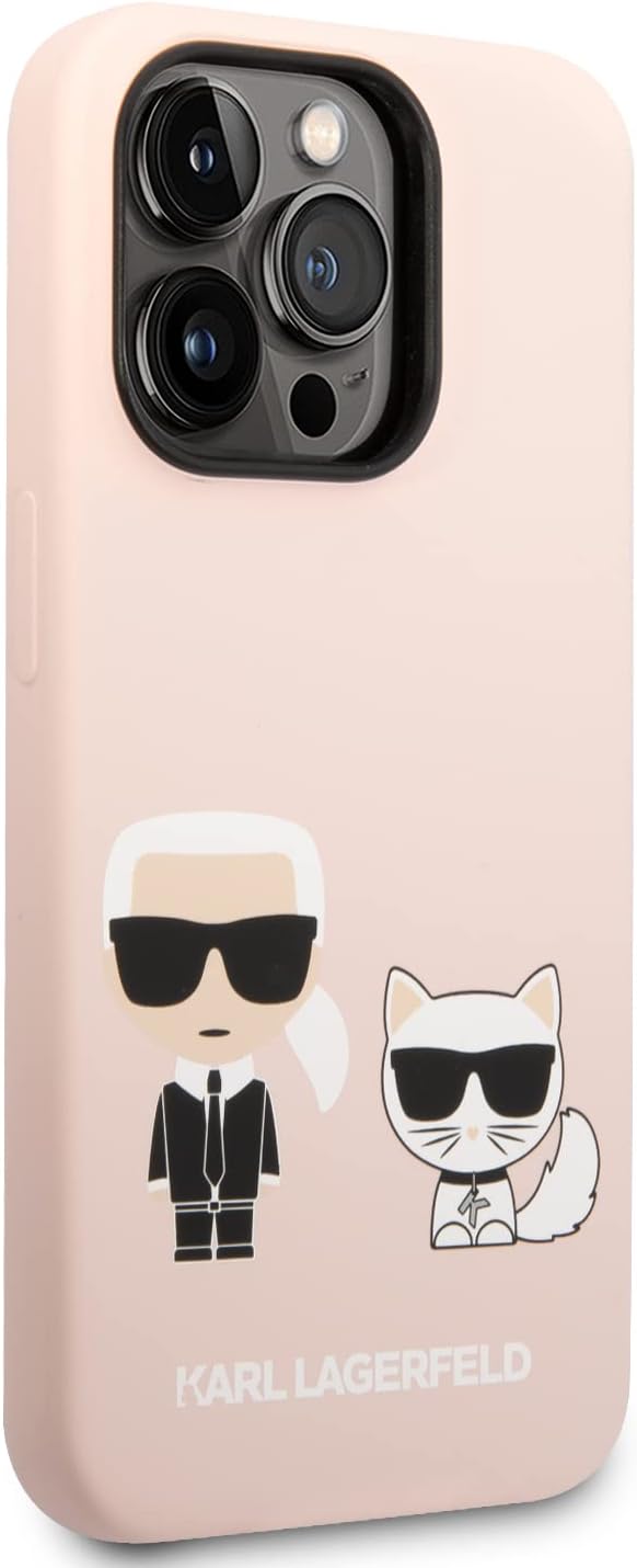 KARL LAGERFELD KLHMP14XSSKCI Hülle für iPhone 14 Pro Max 6,7" hardcase Hell-Pink