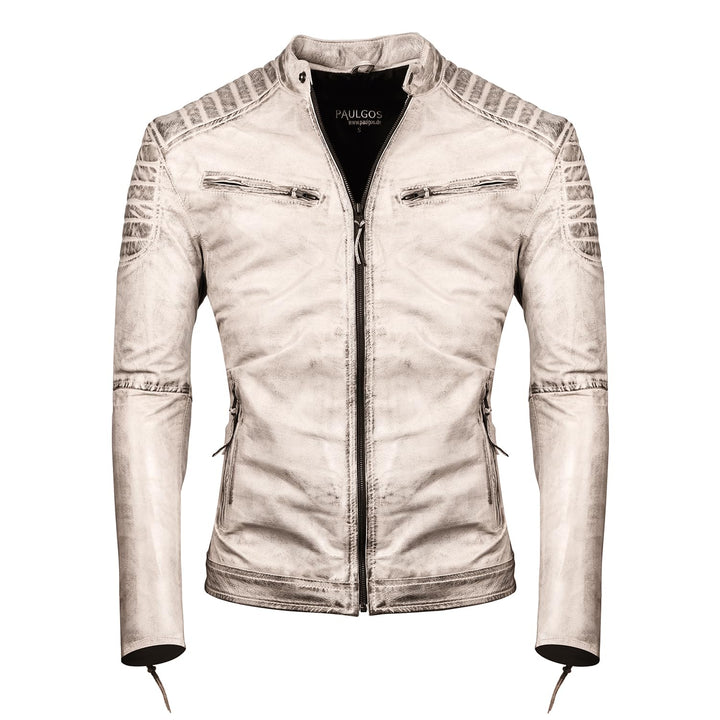 Herren Lederjacke Echtes Leder Jacke Echtleder Übergangsjacke Fashion in 5 Farben Gr. S-7XL Design 2