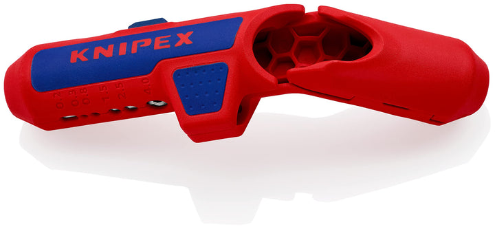 Knipex ErgoStrip® Universal-Abmantelungswerkzeug für Rechtshänder 135 mm 16 95 01 SB Rechts-Händer,