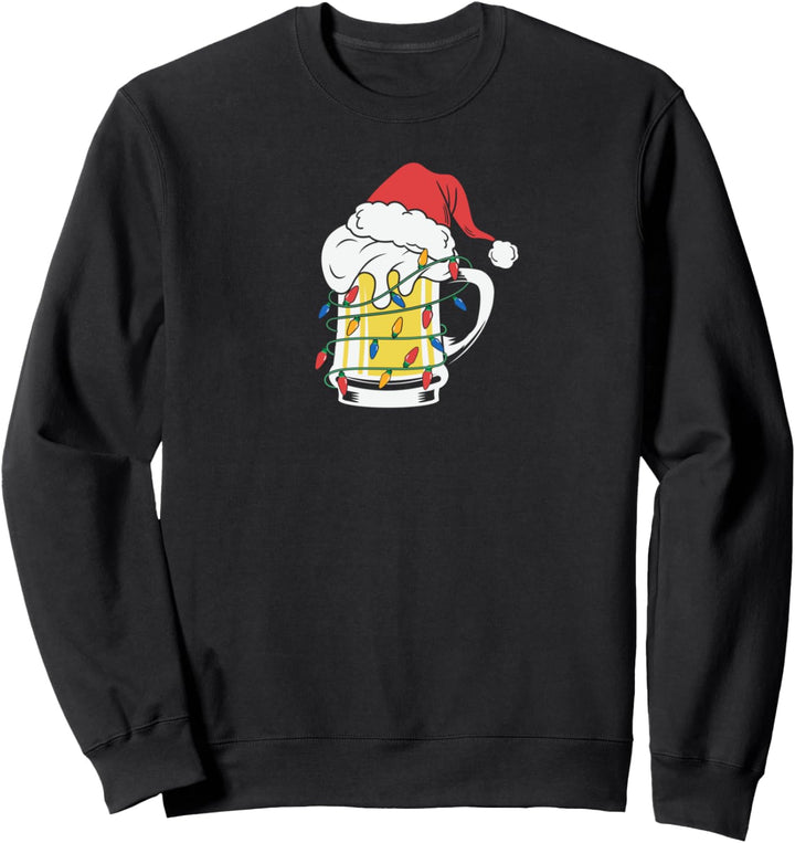 Lustiges Weihnachtsmann Bier Weihnachten Sweatshirt