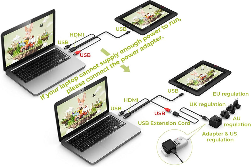 XP-PEN Artist 12 Pro Grafiktablett mit HD-IPS-Display, 11,6 Zoll (11,6 Zoll), Eingabestift mit 8192