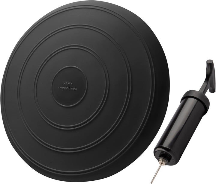 EVEREST FITNESS Luftkissen, aufblasbar, 33 cm Durchmesser, mit Luftpumpe, Balancekissen, Trainingski