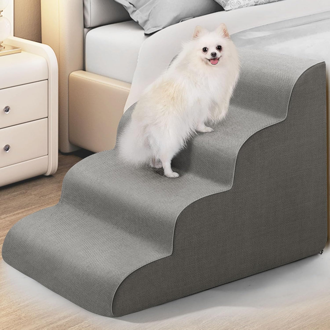 Gimars Extra Breite Stabile 30D Schaumstoff-Hundestufen für Sofa,Hochbetten,Haustiertreppe für klein