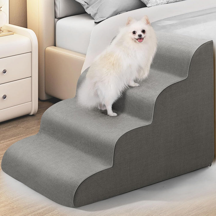 Gimars Extra Breite Stabile 30D Schaumstoff-Hundestufen für Sofa,Hochbetten,Haustiertreppe für klein