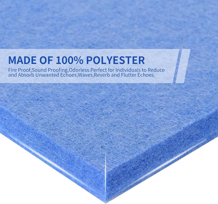 Rdutuok 12 Stück Selbstklebend Akustikplatten,30x30x1 cm Akustik Absorber Akustikpanel Schallschutzp