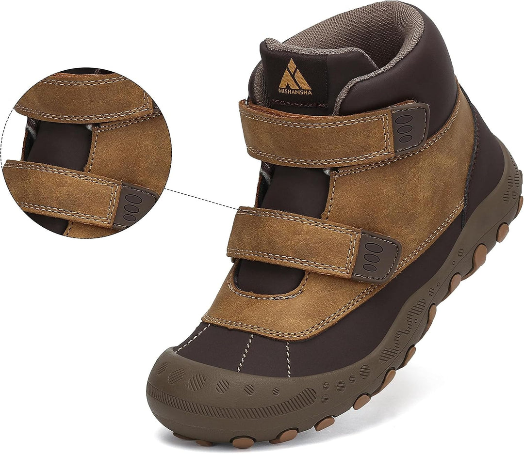 Mishansha Kinder Wanderschuhe rutschfest Leicht Trekking Wanderstiefel für Jungen Mädchen Gr.24-38 B