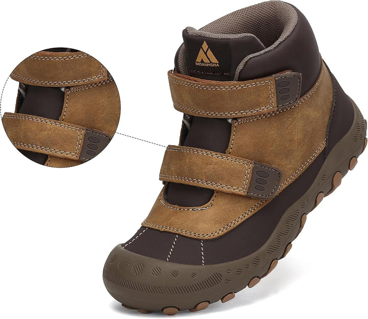 Mishansha Kinder Wanderschuhe rutschfest Leicht Trekking Wanderstiefel für Jungen Mädchen Gr.24-38 B