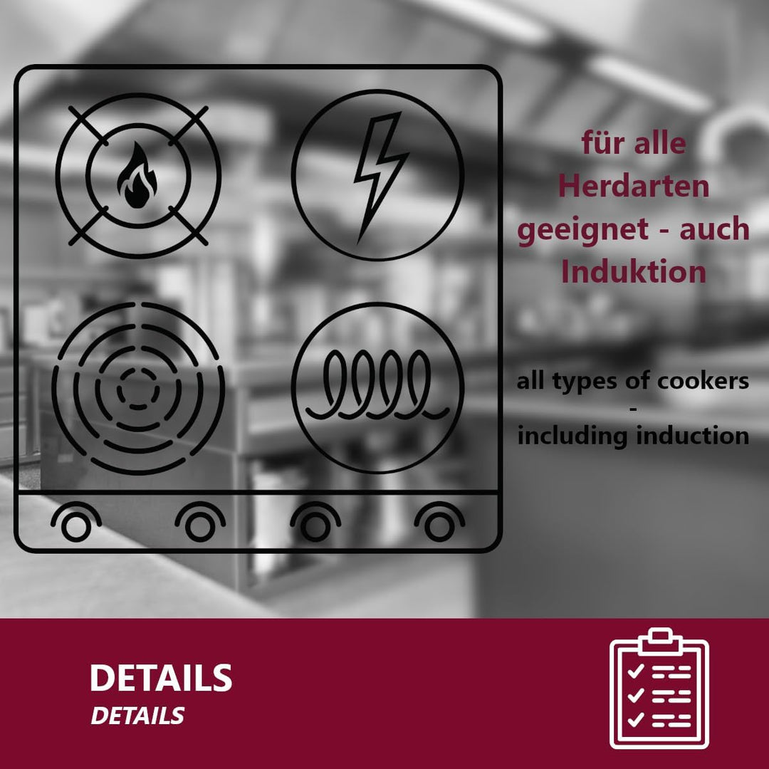 HOOZ Gastronomie Kochtopf Suppentopf - 15 bis 270 Liter Edelstahl Kochtöpfe - ideal geeignet für all
