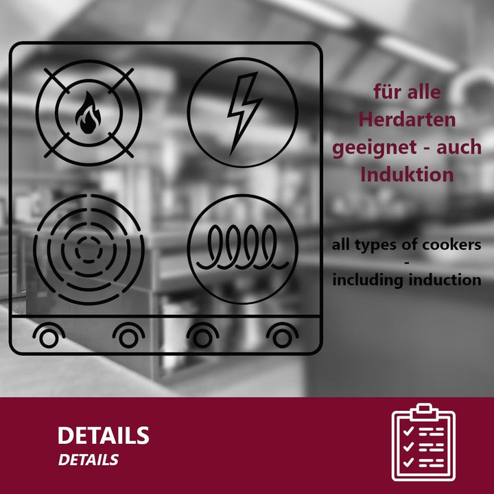 HOOZ Gastronomie Kochtopf Suppentopf - 15 bis 270 Liter Edelstahl Kochtöpfe - ideal geeignet für all
