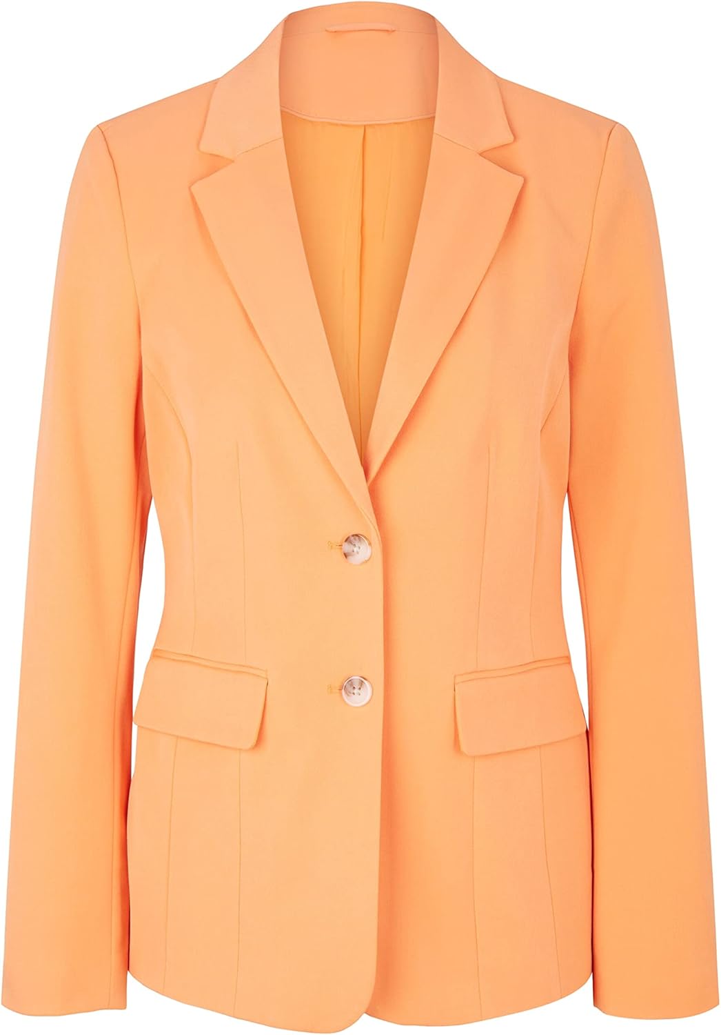 TOM TAILOR Damen Basic Blazer 44 29751 - Bright Mango Orange, 44 29751 - Bright Mango Orange