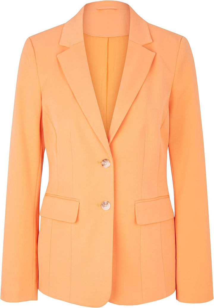TOM TAILOR Damen Basic Blazer 44 29751 - Bright Mango Orange, 44 29751 - Bright Mango Orange