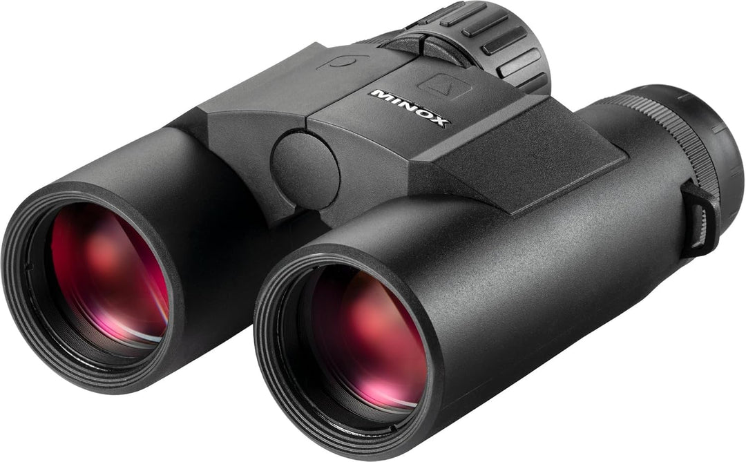 MINOX – X‑Range 8x42 | Fernglas mit Laser‑Entfernungsmesser | kompakt &amp; 2.800m Messdistanz | Winkelk