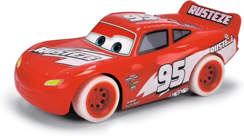 Jada Toys - RC Turbo Racer Lightning McQueen (17 cm) aus Disney Pixars Cars - ferngesteuertes Auto a