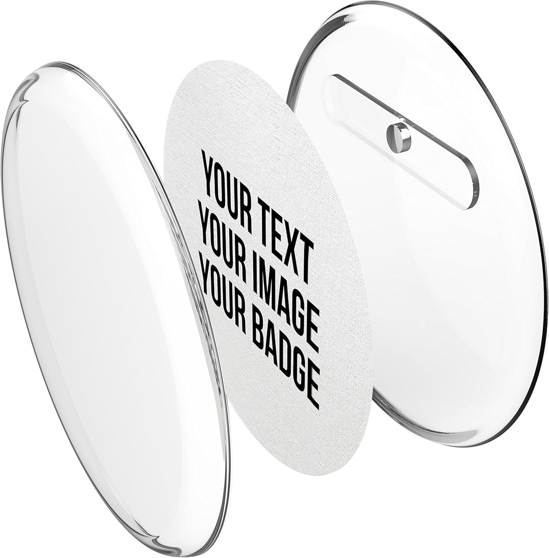 Buttons mit Kühlschrank-Magnet selber machen (56 mm, 50 Stück) – Ansteckbuttons Set mit A4-Buttonpap