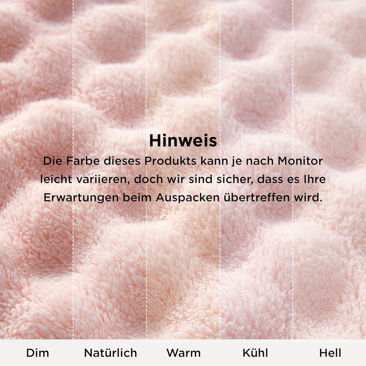 BEDSURE Kuscheldecke Flauschig Bubble Decke - Geschenke für Frauen Sofadecke, Wolldecke &amp; Fleecedeck