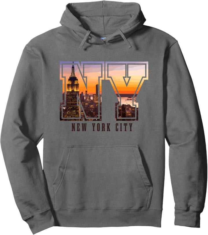 New York City NYC NY Skyline USA Amerika Souvenir Geschenk Pullover Hoodie