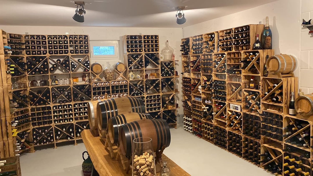 Kistenkolli Altes Land Weinregal Mix Regalkiste Flaschenablage Weinregal Apfelkiste/Weinkiste Weinsc