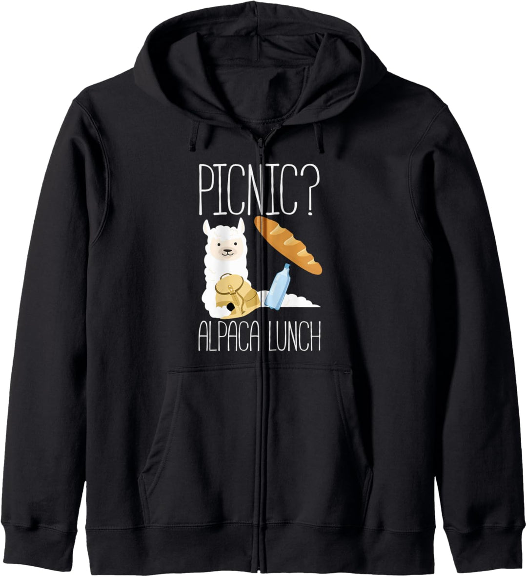 Alpaka Picknick Alpaca Lunch Spruch Picnic Alpakas Kapuzenjacke