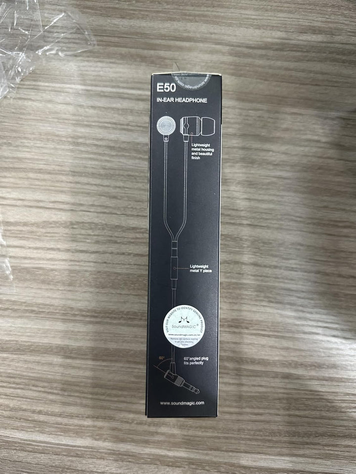 SoundMAGIC E50 Wired Earbuds Without Microphone, In-Ear HiFi Headphones, Noise Isolating Headphones,