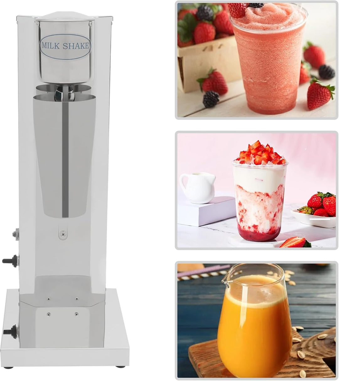 650ml Elektrisch Milchshakemaschine Eiweissshaker Barmixer Cocktailshaker, Milch Einkopf Eiweiss Sha
