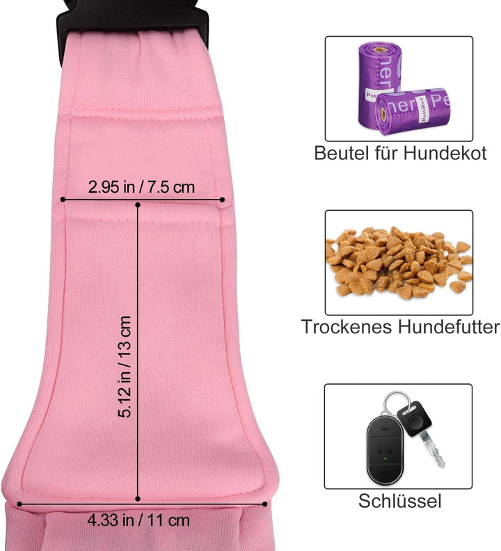 PETLOFT Tragetuch Hund, Reversibel Kleine Hundetrage, Einstellbar Pet Tragetuch, Freisprecheinrichtu