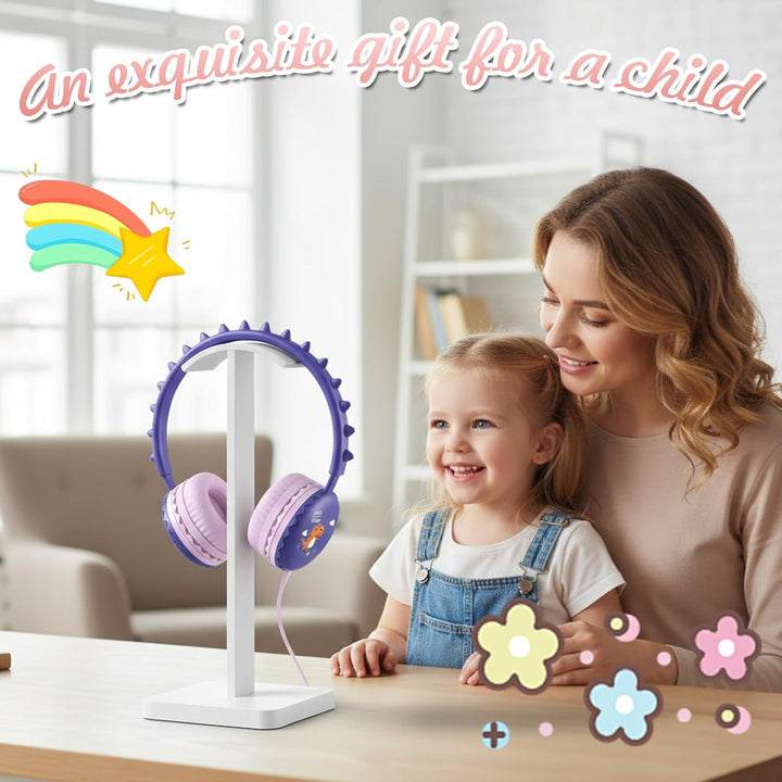 Katzenohr Kopfhörer Kindergeburtstag Geschenke Kind LED Katzenohren Einhorn Bluetooth Kabellose Over