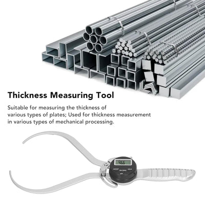 Digitales Dickenmessgerät, 200 mm/ 8 Zoll Digitaler Externer Messschieber Dickenmesser Elektronische