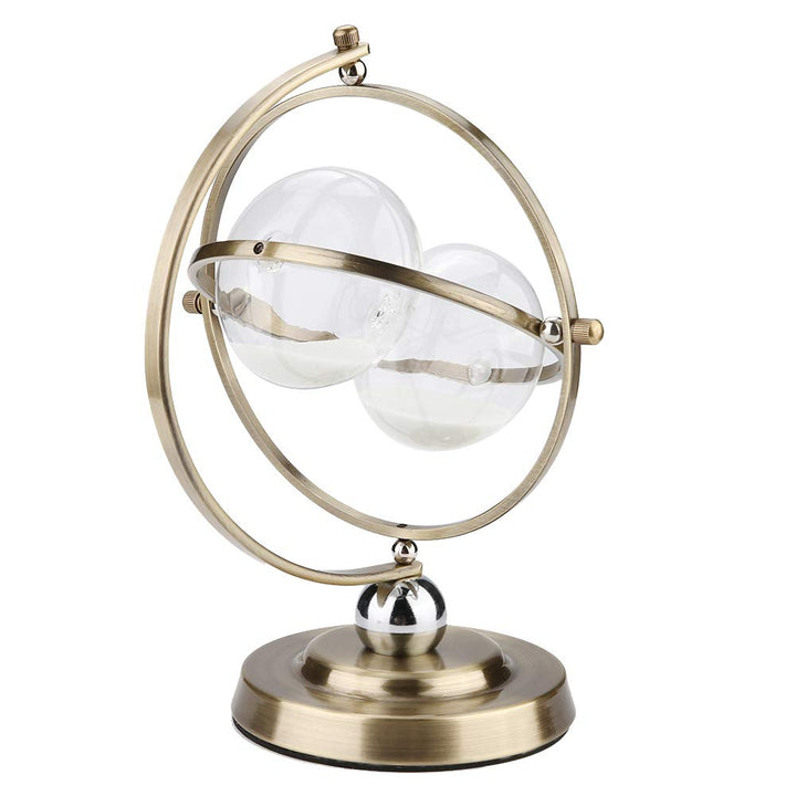 Sanduhr, Rotierende Sanduhr Timer 15 Minuten Vintage Metall Sanduhr Zeitschaltuhr aus Glas Sandglas