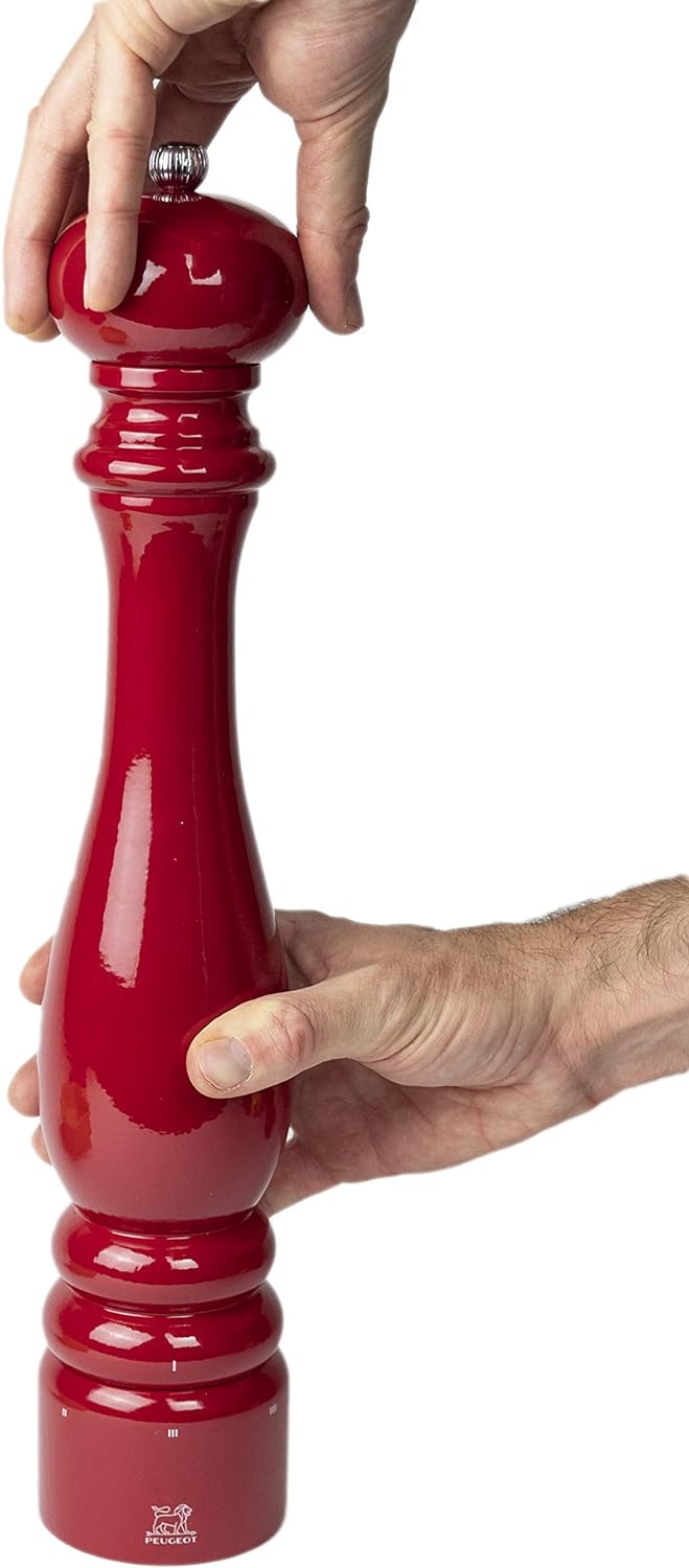 PEUGEOT - Pfeffermühle Paris u‘Select 40 cm + Pfeffer - 6 voreingestellte Mahlgrade - Aus PEFC-zerti