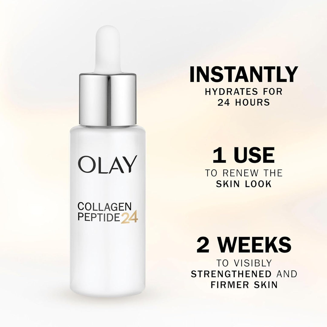 Olay Collagen Peptide 24 Serum (50 g) mit Kollagen-Peptiden und Vitamin B3, skincare für Frauen, Sta