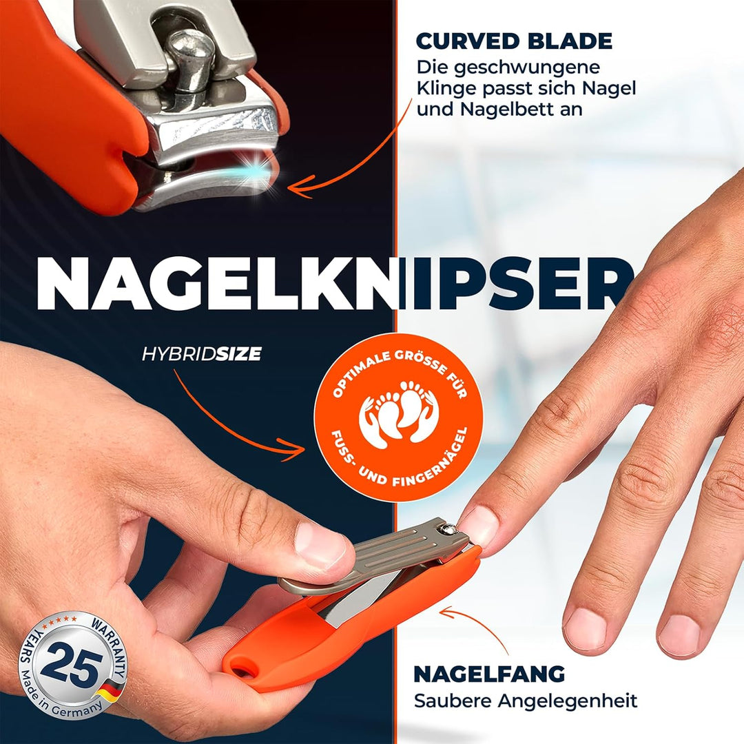 SilkslidePro Men’s Grooming Pflegeset Pro Edition – Nasenhaartrimmer, Nagelset, Ohrhaar-Rasierer & G
