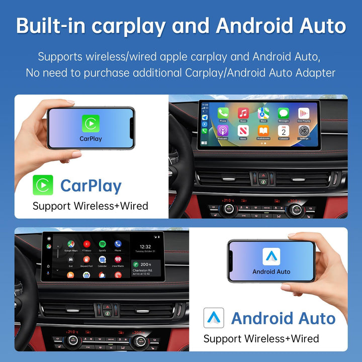 Road Top 12,3 Zoll Autoradio Carplay für BMW X5 X6 F15/F16 EVO (2016-2020) | Linux HD Touchscreen mi