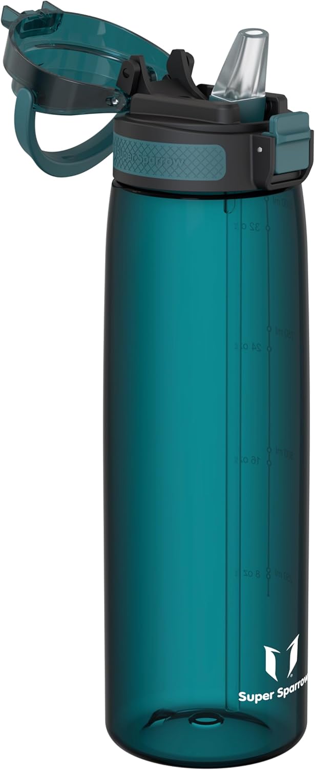 Super Sparrow Trinkflasche - TouchSip Wasserflasche - 500ml, 750ml, 1000ml - BPA-frei - Ideale Sport