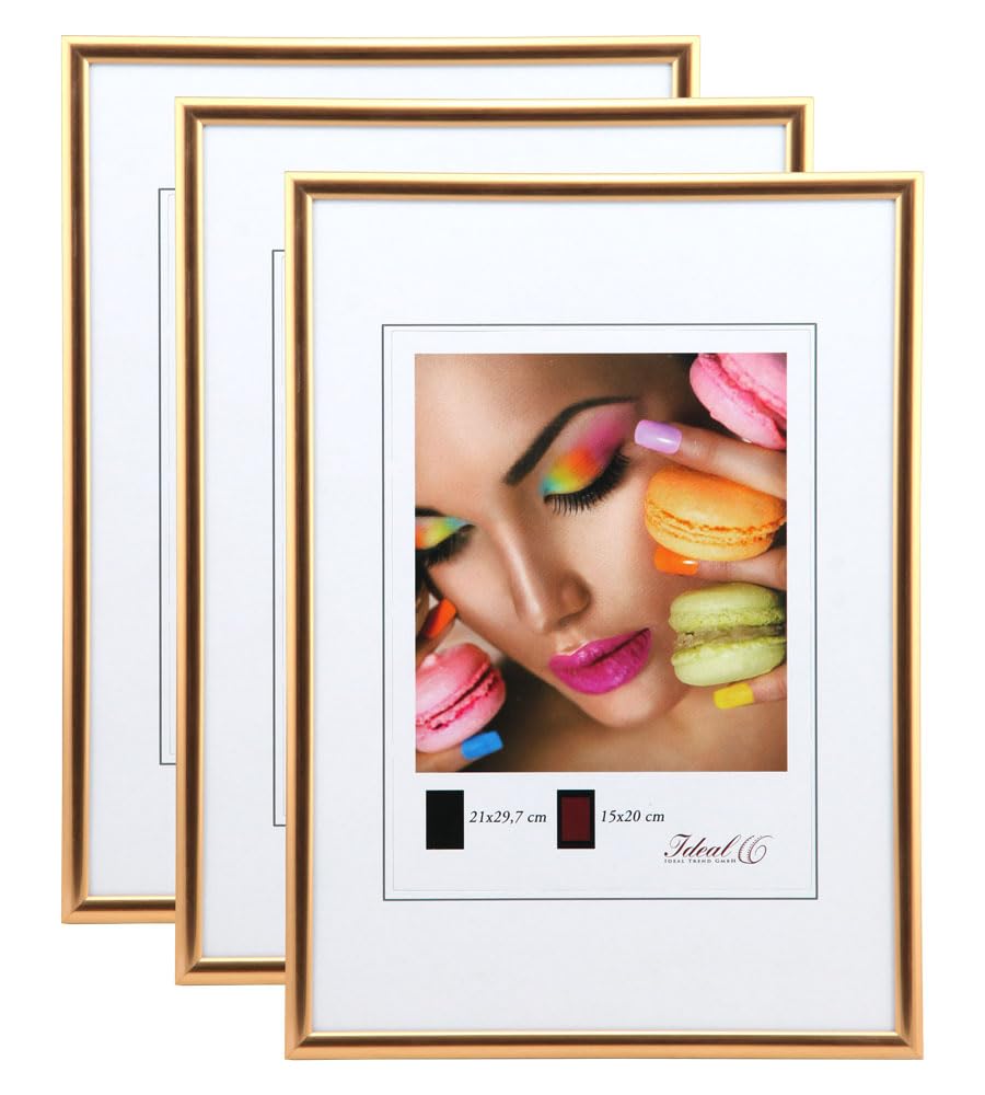 IDEAL TREND New Lifestyle Set Bilderrahmen Wanddeko Collage Poster Rahmen 2er 3er 5er Pack: Farbe: 3