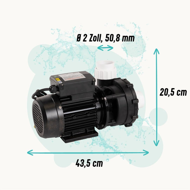 LIVIN' LX LP300 Jet poolpumpen - Whirlpool umwälzpumpe 2.2kw/ 3HP - Pool Filterpumpe 635L/ Min Poolp